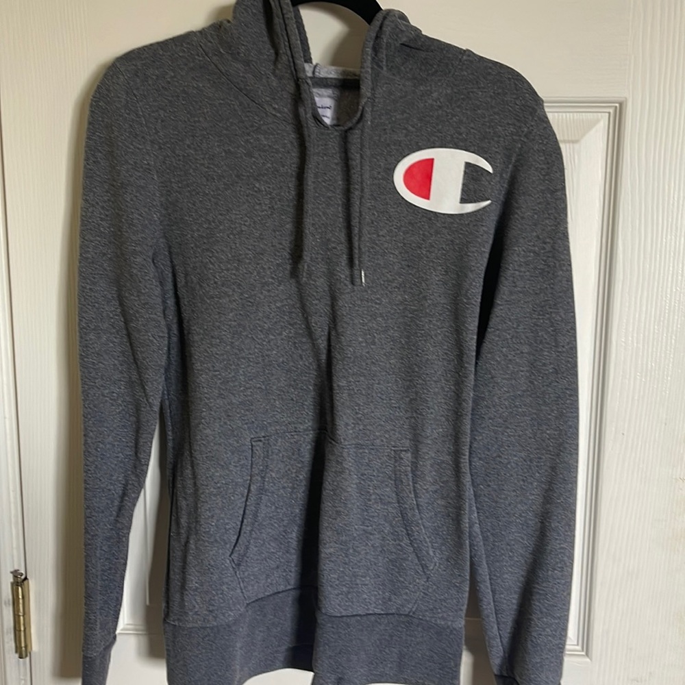 Grey champion hoodie
